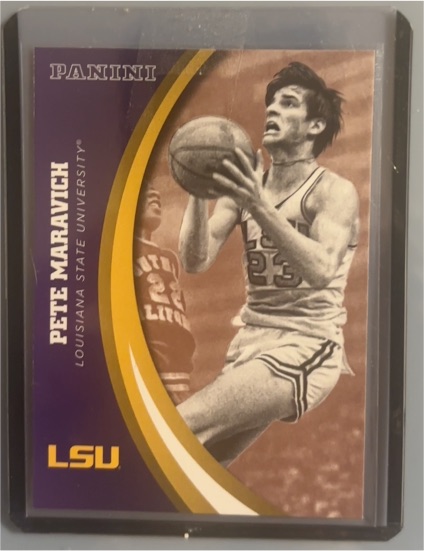 2015 Panini Collegiate LSU #31 Pete Maravich — front
