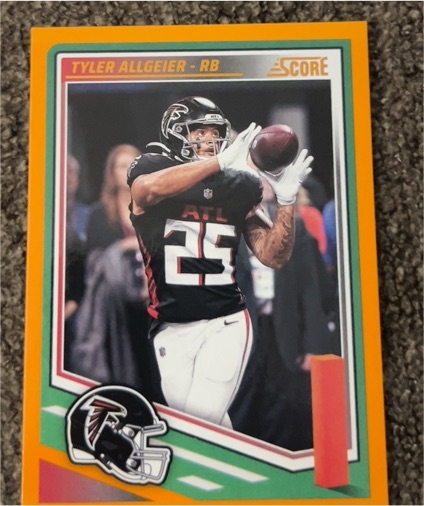 2025 Panini Score #56 Tyler Allgeier — front
