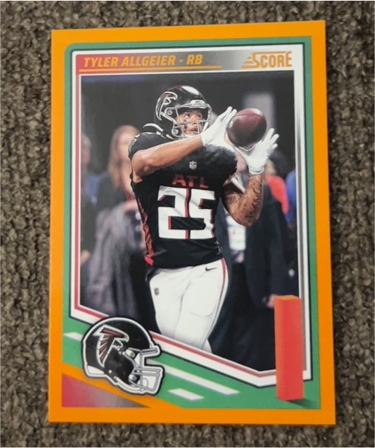 2025 Panini Score #56 Tyler Allgeier — front