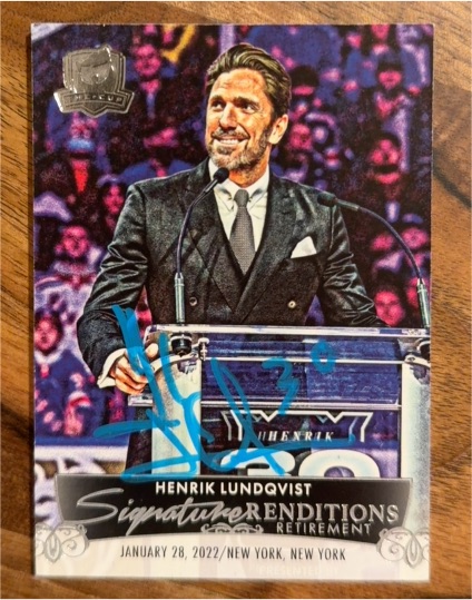2022 Upper Deck Signature Renditions Henrik Lundqvist — front