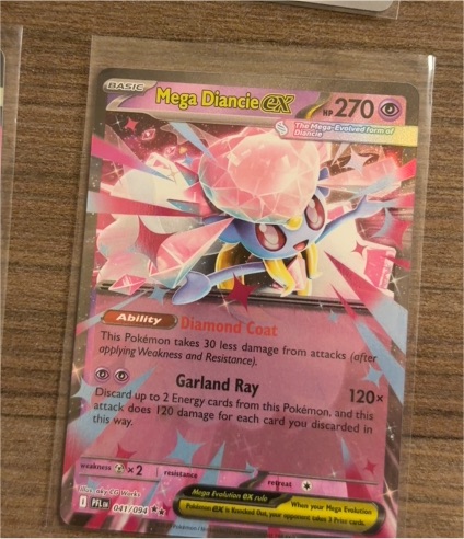 2025 Pokémon ME02: Phantasmal Flames #041 Mega Diancie ex — front