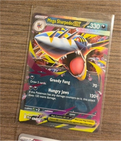 2025 Pokémon TCG Phantasmal Flames #061 Mega Sharpedo EX — front