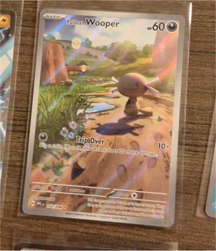 2025 Pokémon Phantasmal Flames #102/094 Paldean Wooper — front