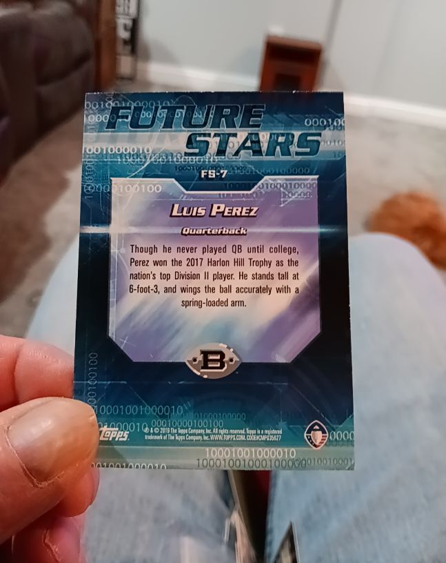 2019 Topps AAF #FS-7 Luis Perez — front