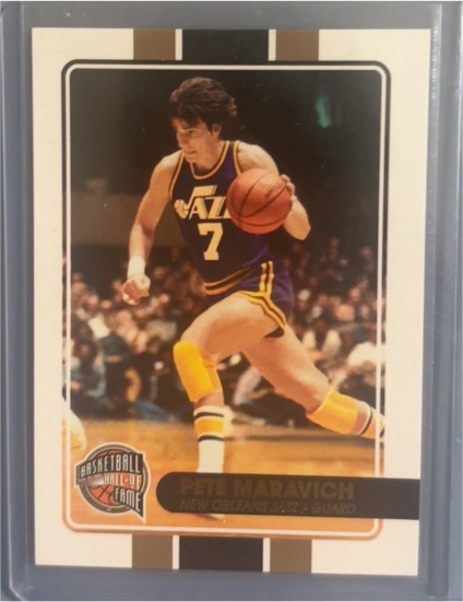 2009-10 Panini Hall of Fame #50 Pete Maravich — front
