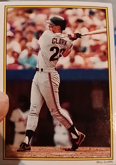 1989 Topps Glossy Send-Ins #11 Will Clark — front