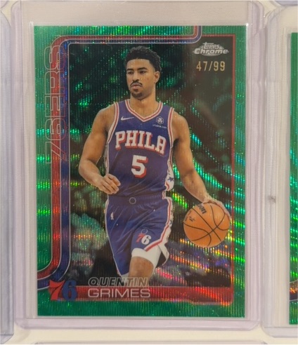 2025-26 Topps Chrome #197 Quentin Grimes — front