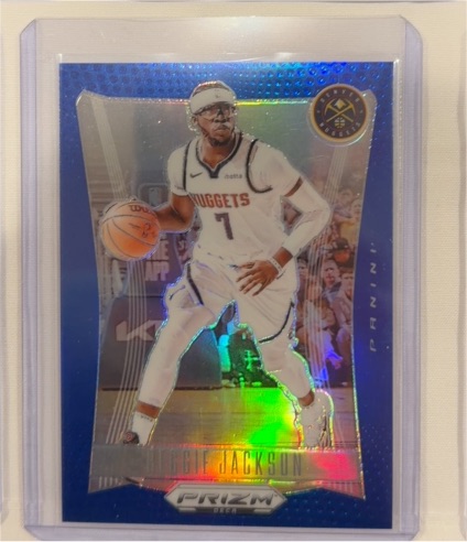 2023-24 Panini Prizm Deca Purple Prizm #149 Reggie Jackson — front