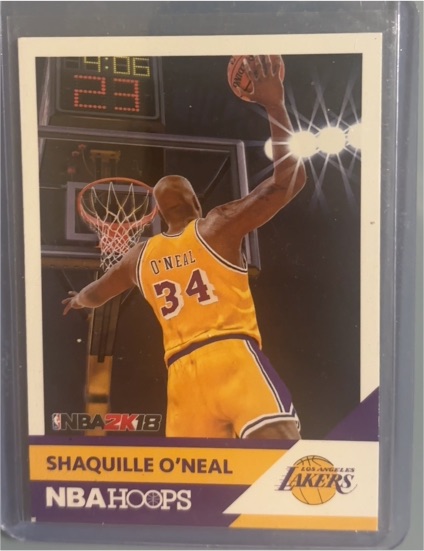 2017-18 Panini NBA Hoops NBA2K18 #13 Shaquille O'Neal — front