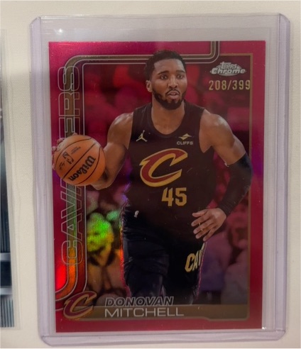 2025-26 Topps Chrome #208 Donovan Mitchell — front
