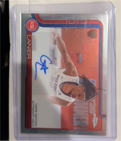2025-26 Topps Chrome #TCAR-CL Chaz Lanier Rookie Autograph — front
