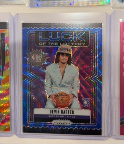 2024-25 Panini Prizm Luck of the Lottery #11 Devin Carter — front