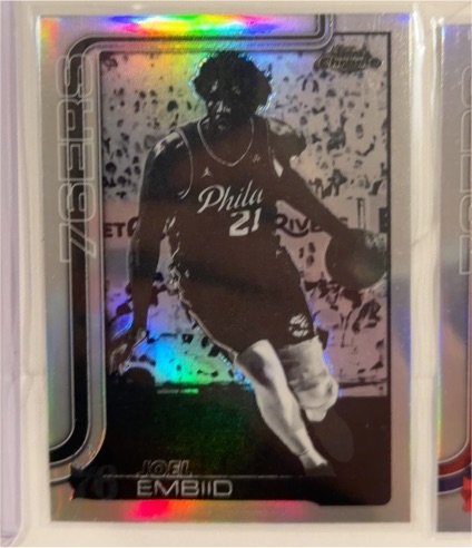 2025-26 Topps Chrome #76 Joel Embiid — front