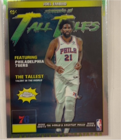 2025-26 Topps Chrome Tall Tales #TT-3 Joel Embiid — front