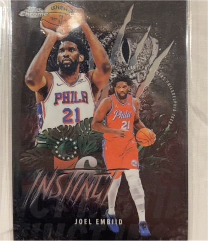 2025-26 Topps Chrome #INS-10 Joel Embiid Instinct — front