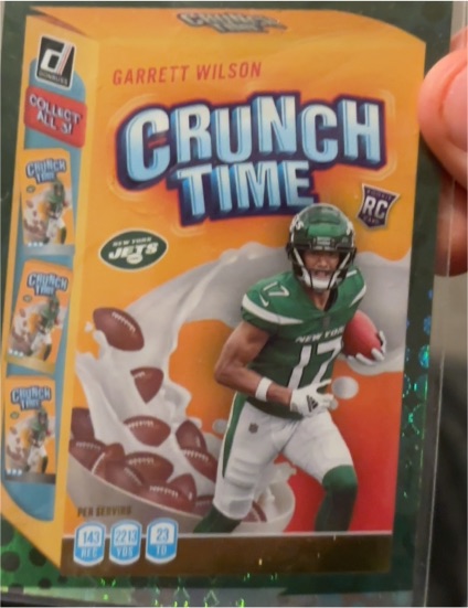 2022 Panini Donruss Crunch Time #CT-15 Garrett Wilson — front