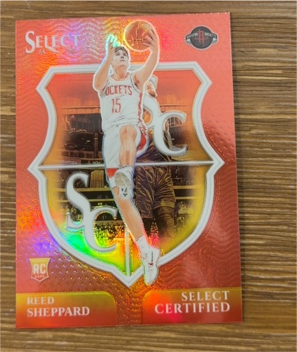 2024-25 Panini Select #14 Reed Sheppard Select Certified — front