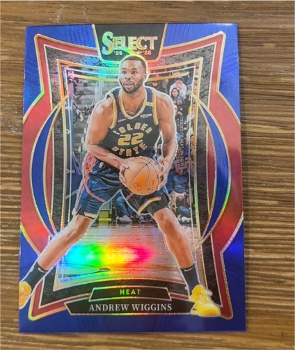 2024-25 Panini Select Concourse Blue Prizm #5 Andrew Wiggins — front