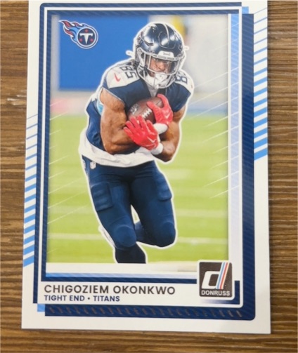 2025 Donruss #19 Chigoziem Okonkwo — front