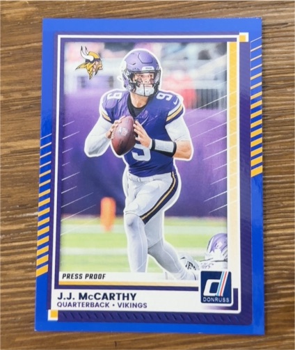 2025 Panini Donruss #57 J.J. McCarthy — front