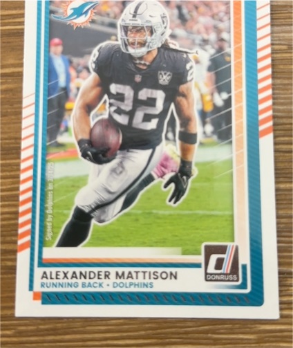 2025 Panini Donruss #162 Alexander Mattison — front