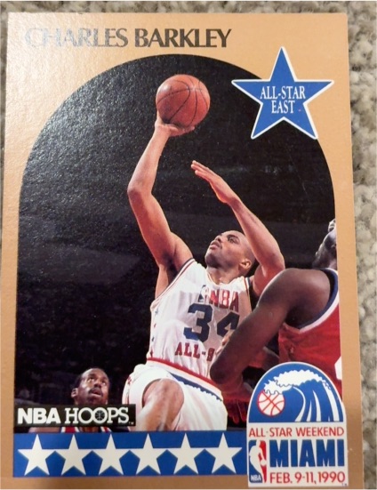 1990-91 Hoops #1 Charles Barkley — front