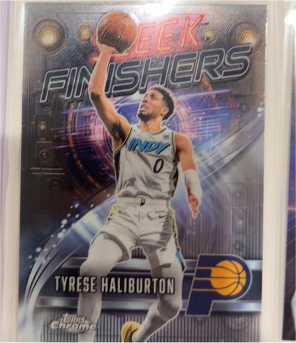 2025-26 Topps Chrome #SF-15 Tyrese Haliburton Sleek Finishers — front