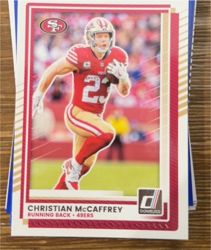 2025 Donruss #161 Christian McCaffrey — front
