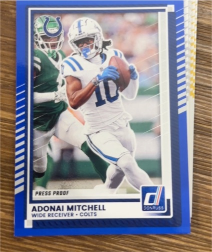 2025 Donruss #17 Adonai Mitchell — front