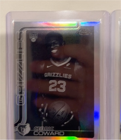 2025-26 Topps Chrome #261 Cedric Coward — front
