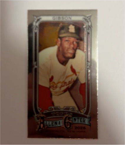2025 Topps Allen & Ginter Mini #61 Bob Gibson — front