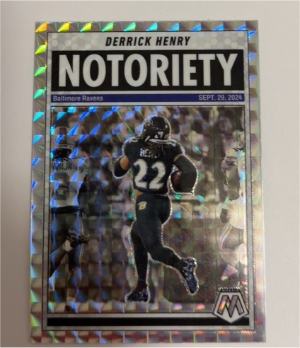2025 Panini Mosaic #4 Derrick Henry Notoriety — front