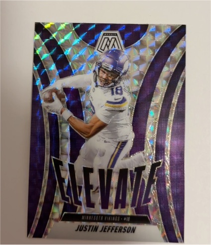 2025 Panini Mosaic #13 Justin Jefferson Elevate — front