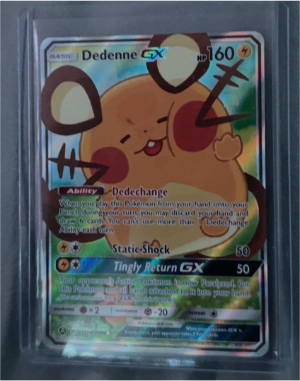 2019 Pokémon TCG Unbroken Bonds #195a Dedenne GX — front