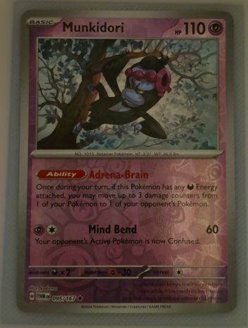 2024 Pokémon TCG Twilight Masquerade #095 Munkidori — front