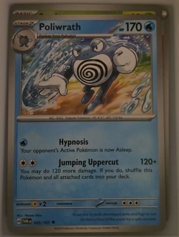 2024 Pokemon TCG Twilight Masquerade #043 Poliwrath — front