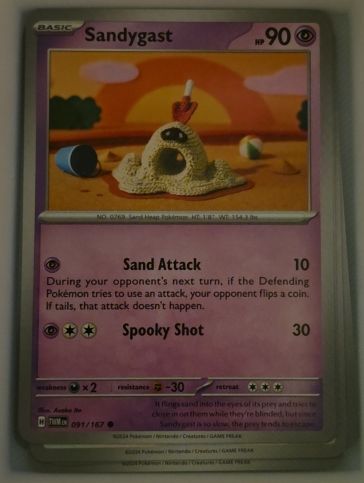 2024 Pokémon SV06: Twilight Masquerade #091 Sandygast — front
