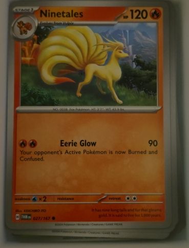 2023 Pokémon SV06: Twilight Masquerade #027 Ninetales — front
