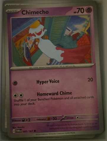 2024 Pokémon SV06: Twilight Masquerade #085 Chimecho — front