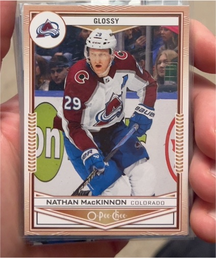 2024-25 Upper Deck O-Pee-Chee Glossy #OG-25 Nathan MacKinnon — front