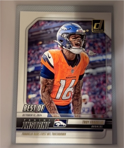 2025 Panini Donruss #INS-TFN Troy Franklin — front