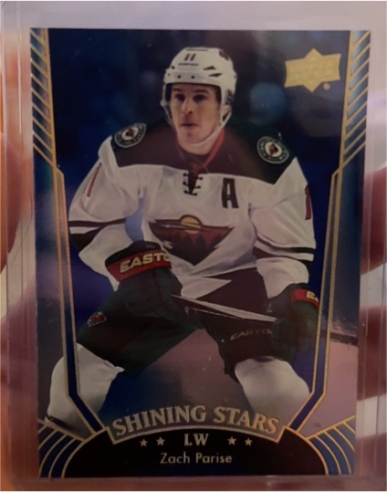 2016-17 Upper Deck Shining Stars Royal Blue #SS-40 Zach Parise — front