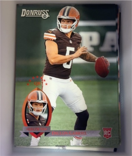 2025 Panini Donruss #19 Dillon Gabriel Retro 1995 Rookie Cleveland Browns — front
