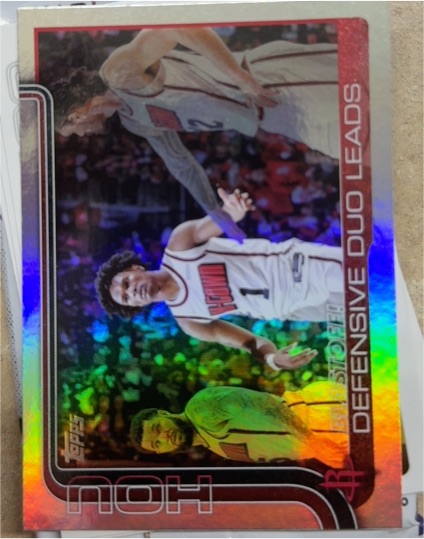 2025-26 Topps #297 Blastoff!: Defensive Duo Leads Amen Thompson — front