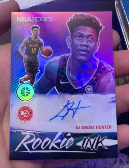 2019-20 Panini NBA Hoops Rookie Ink #RI-DAH De'Andre Hunter — front
