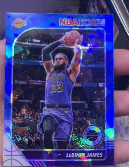 2019-20 Panini NBA Hoops Premium Stock #87 LeBron James — front