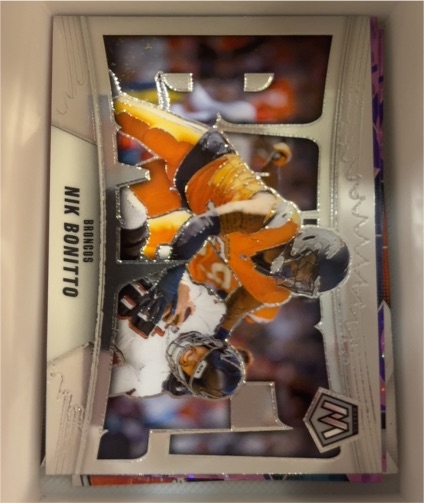 2025 Panini Mosaic #5 Nik Bonitto Bang! — front