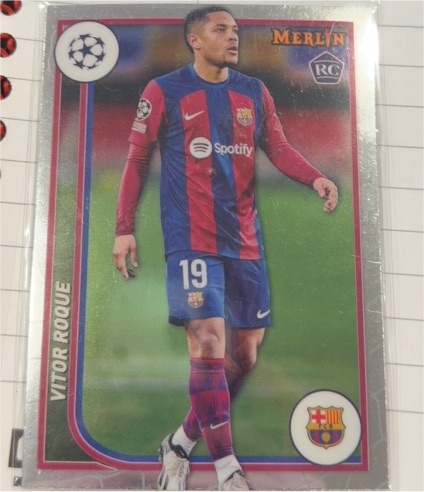 2023-24 Topps Merlin UEFA #138 Vitor Roque Rookie — front