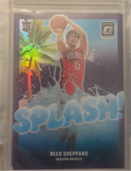 2024-25 Donruss Optic #13 Reed Sheppard Splash! — front