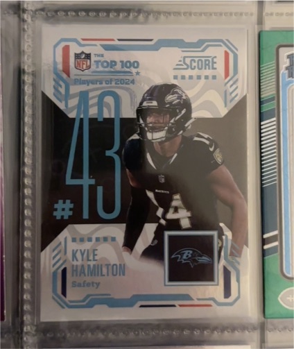 2025 Panini Score #43 Kyle Hamilton — front
